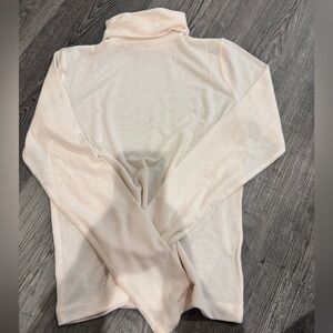 LOFT Cream Turtleneck Top